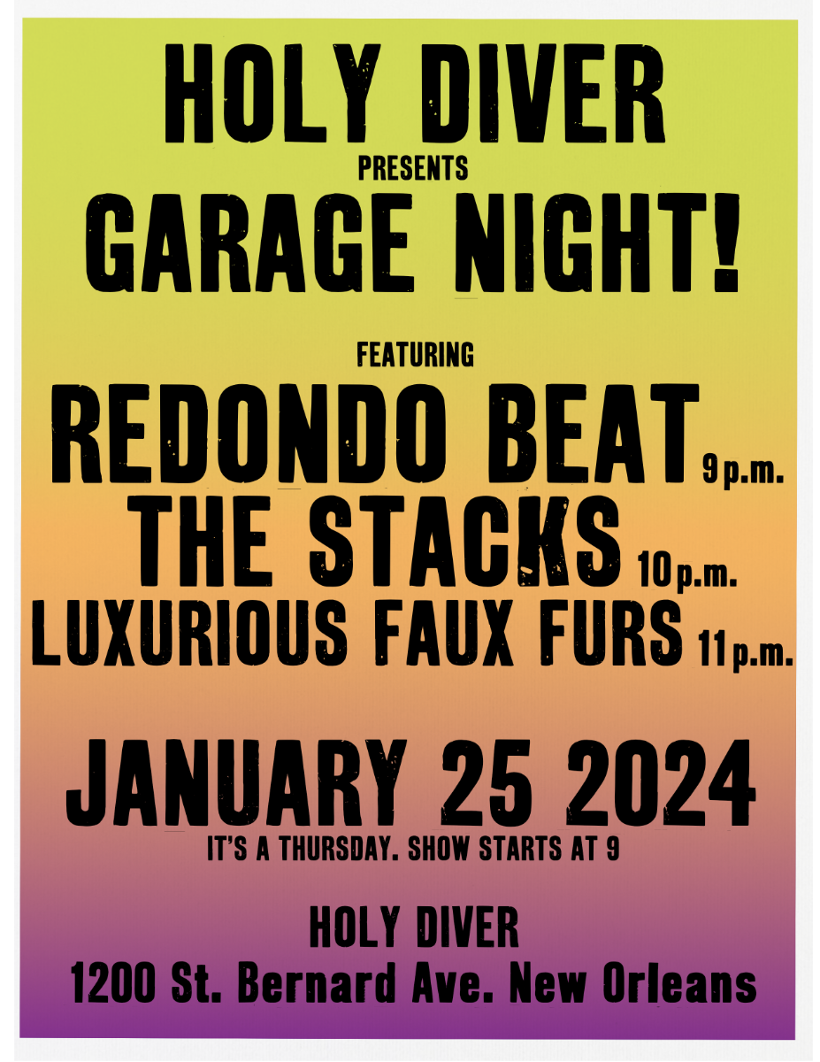 Stacks play with Redondo Beat and Luxurious Faux Furs at Holy Diver, Thursday, January 25.
